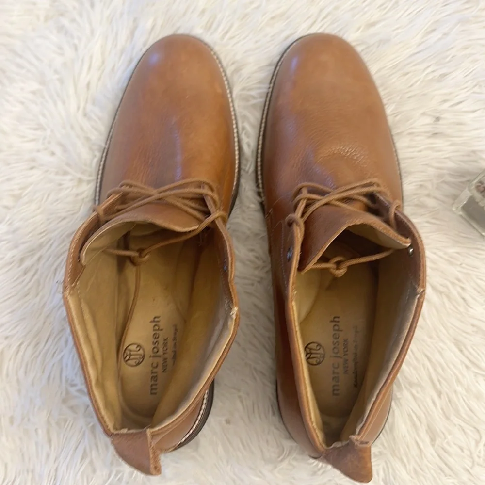 NEW $195 Marc Joseph New York Dover St. Brown leather chukka boots men size 13